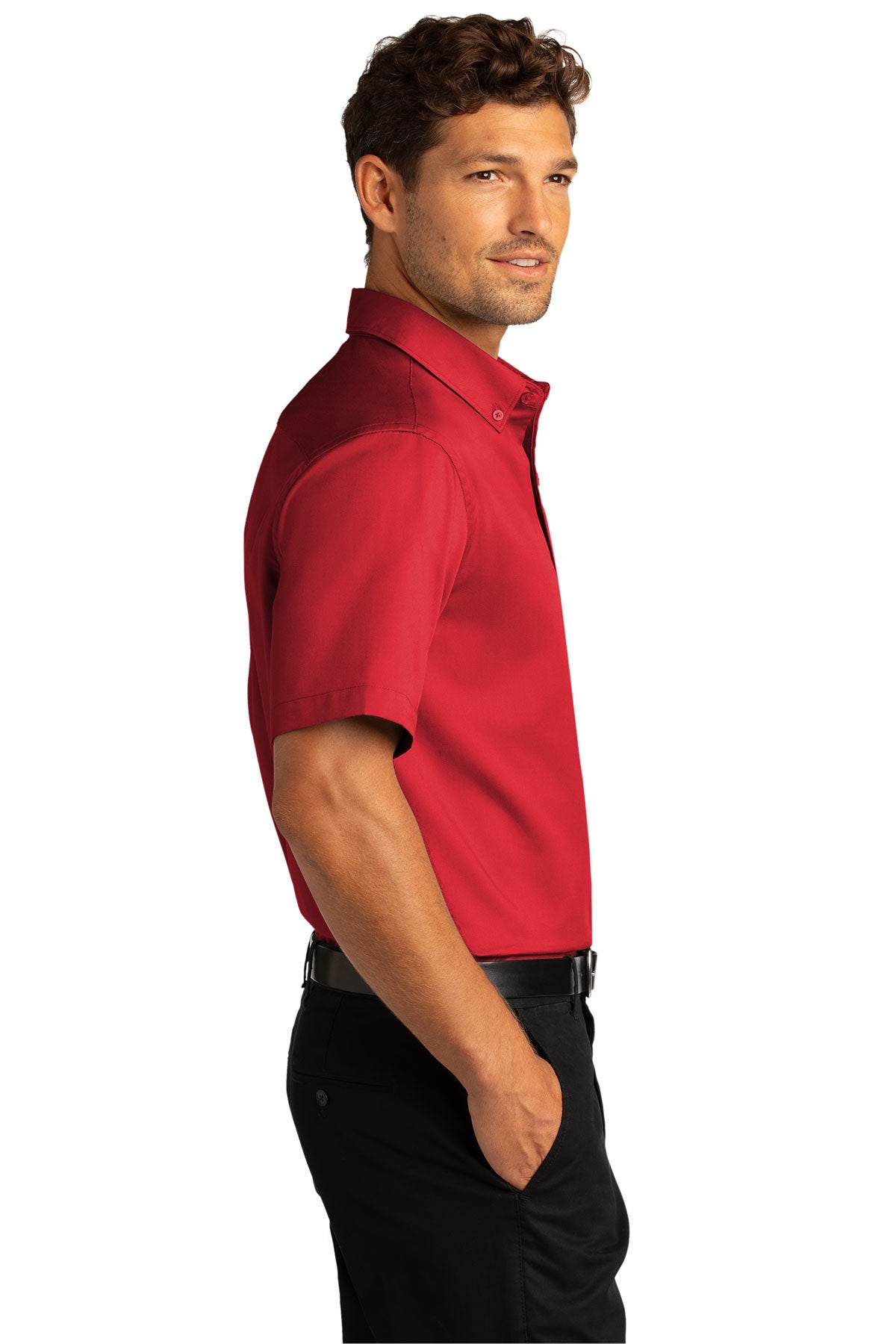 Camisa de Sarga de Manga Corta SuperPro React™ Port Authority® W809