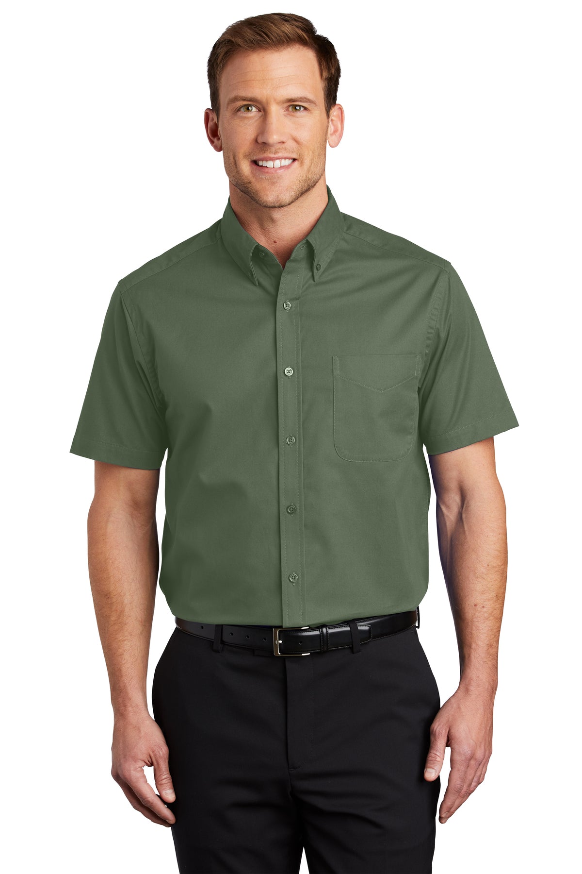 Camisa de Fácil Cuidado de Manga Corta para Hombre Port Authority® S508